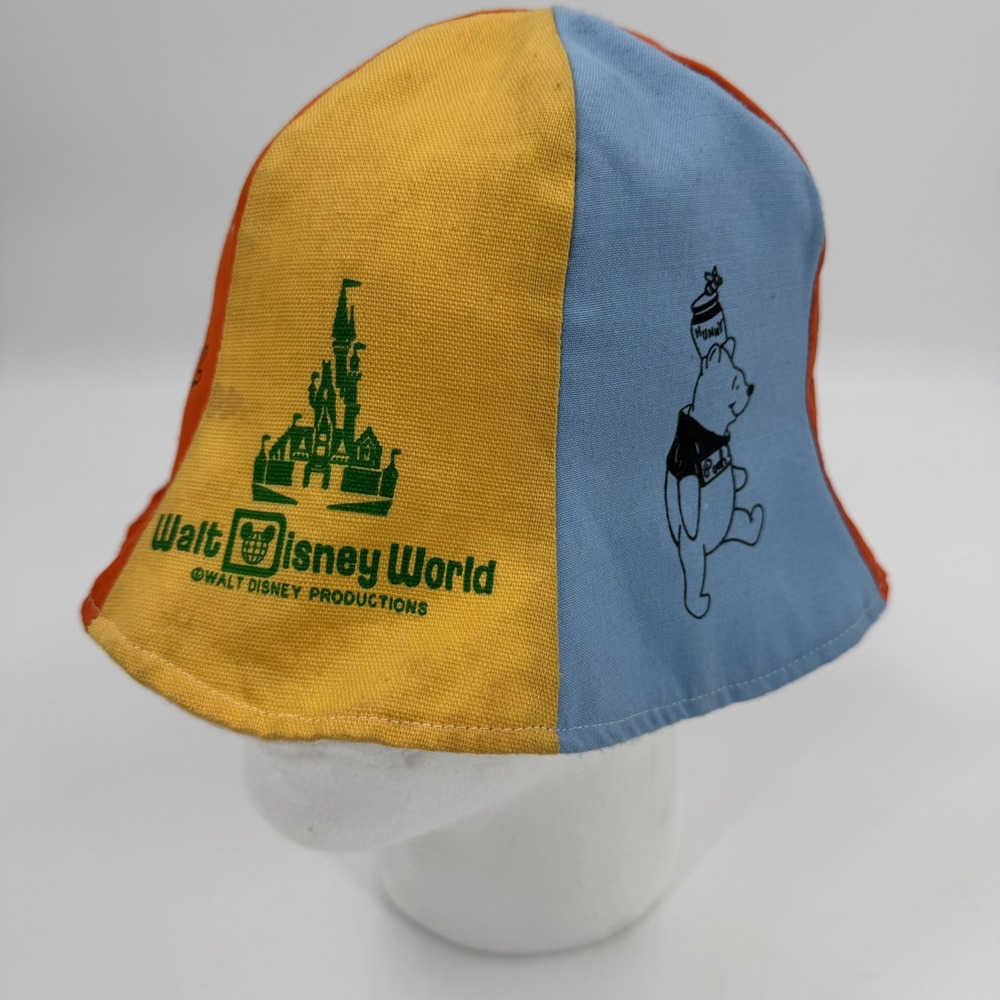 Walt Disney World Productionsโ VINTAGE Bucket Beach Bell Hat Mickey Mouse 1970's
